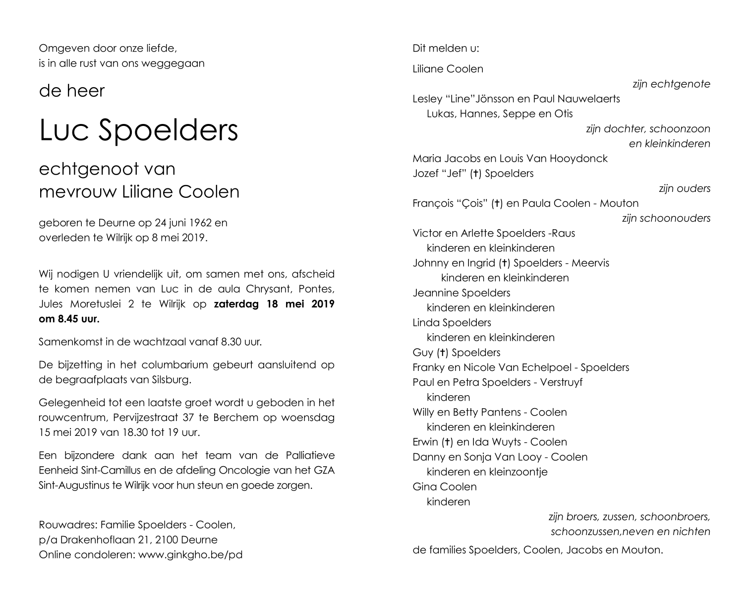 Overlijdensberichten